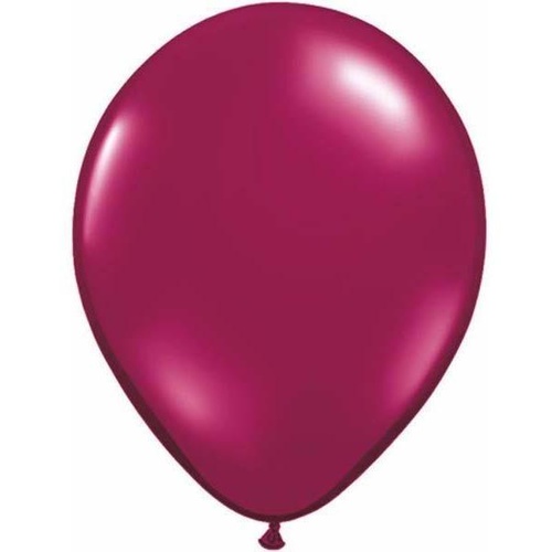 40cm Round Jewel Sparkling Burgundy Qualatex Plain Latex #43859 - Pack of 50 TEMPORARILY UNAVAILABLE