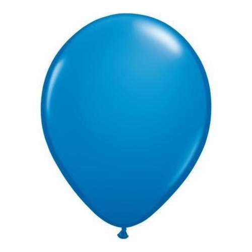 40cm Round Dark Blue Qualatex Plain Latex #4386210 - Pack of 10 