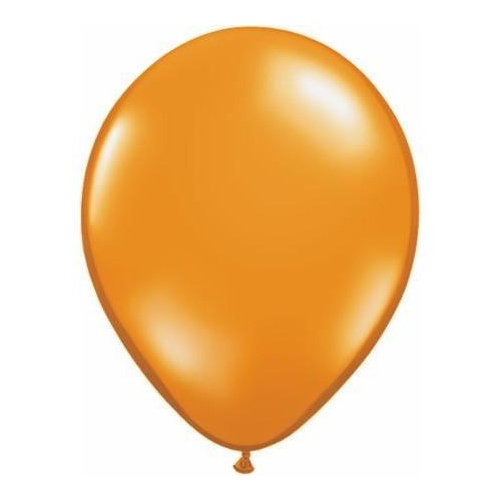 40cm Round Jewel Mandarin Orange Qualatex Plain Latex #43877 - Pack of 50 SPECIAL ORDER ITEM 