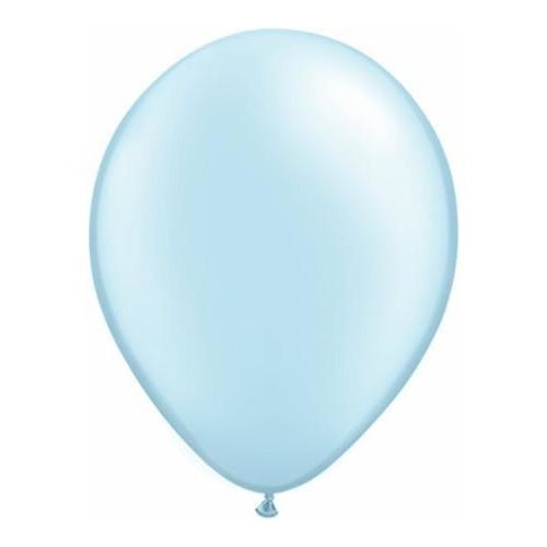 40cm Round Pearl Light Blue Qualatex Plain Latex #43888 - Pack of 50 TEMPORARILY UNAVAILABLE