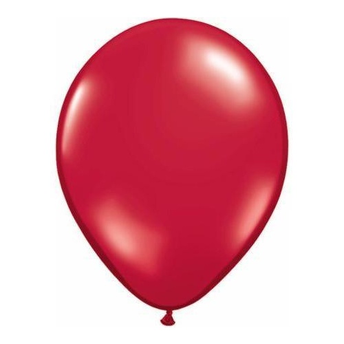 40cm Round Jewel Ruby Red Qualatex Plain Latex #4389910 - Pack of 10 TEMPORARILY UNAVAILABLE