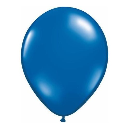 40cm Round Jewel Sapphire Blue Qualatex Plain Latex #43900 - Pack of 50 