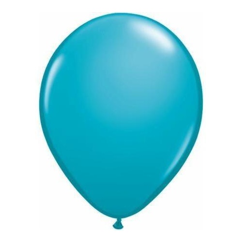 40cm Round Tropical Teal Qualatex Plain Latex #4390210 - Pack of 10 
