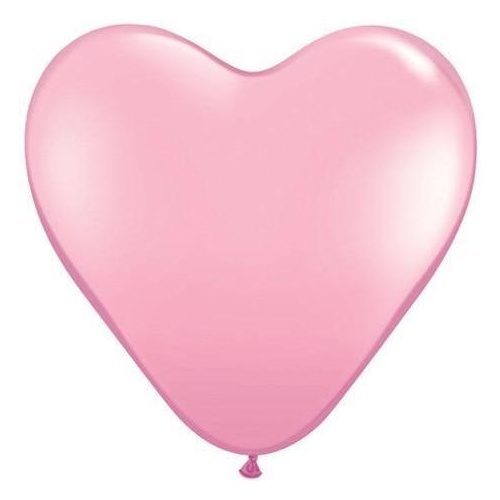 90cm Heart Pink Qualatex Plain Latex #44445 - Pack of 2 SPECIAL ORDER ITEM - TEMPORARILY UNAVAILABLE