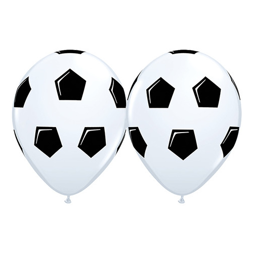 28cm Round White Soccer Ball / Football #44864 - Pack of 50