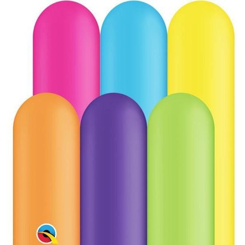 260Q Tropical Assorted Qualatex Plain Latex #45195 - Pack of 100 