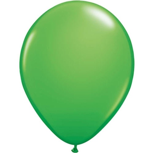 12cm Round Spring Green Qualatex Plain Latex #45707 - Pack of 100 TEMPORARILY UNAVAILABLE