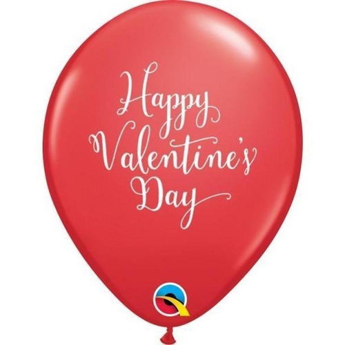 28cm Round Assorted Red Happy Valentine's Day Script #4606325 - Pack of 25 SOLD OUT 2020