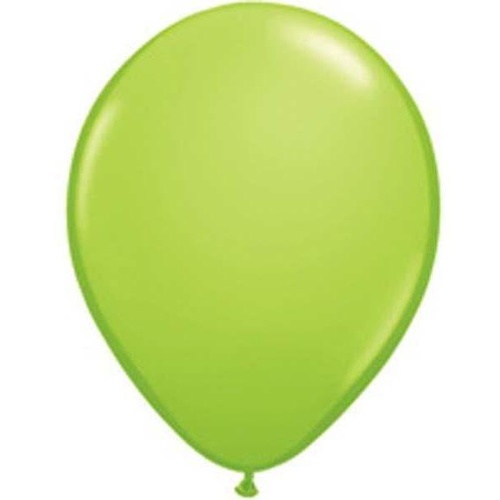 12cm Round Lime Green Qualatex Plain Latex #48954 - Pack of 100 