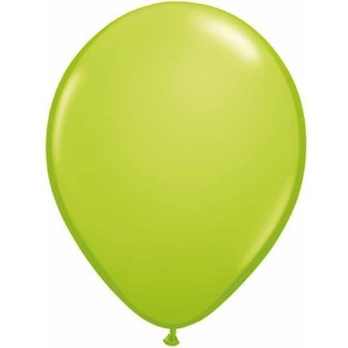 28cm Round Lime Green Qualatex Plain Latex #48955 - Pack of 100 