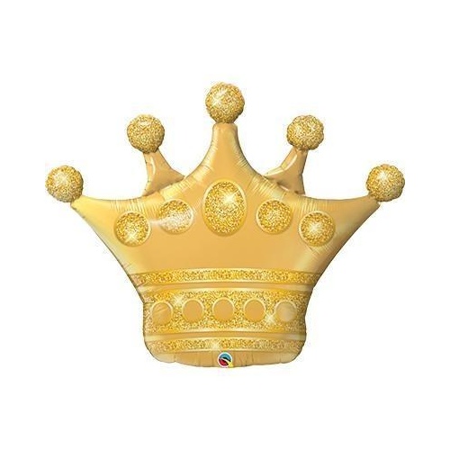 Shape Golden Crown 103cm Foil Balloon #49343 - Each (Pkgd.) TEMPORARILY UNAVAILABLE