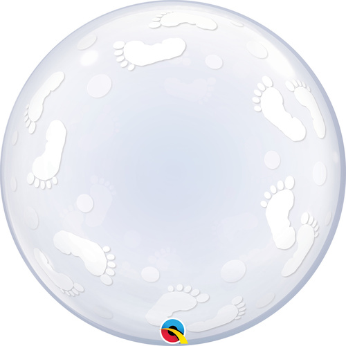 60cm Deco Bubble Baby Footprints #49459 - Each TEMPORARILY UNAVAILABLE