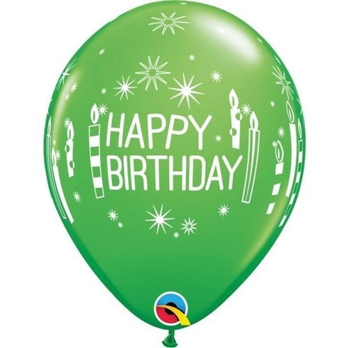 28cm Round Bright Rainbow Assorted Birthday Candles & Starbursts #49685 - Pack of 50 