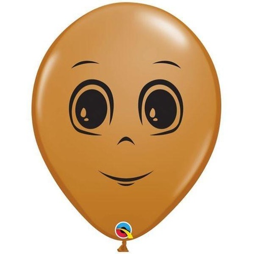 40cm Round Mocha Brown Masculine Face #49885 - Pack of 50 SPECIAL ORDER ITEM