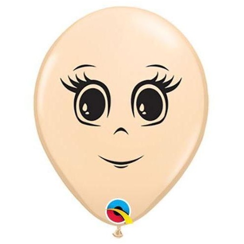40cm Round Blush Feminine Face #49977 - Pack of 50 SPECIAL ORDER ITEM