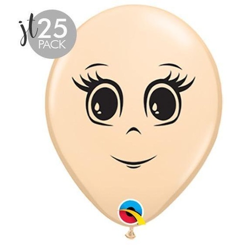 12cm Round Blush Feminine Face #4997925 - Pack of 25
