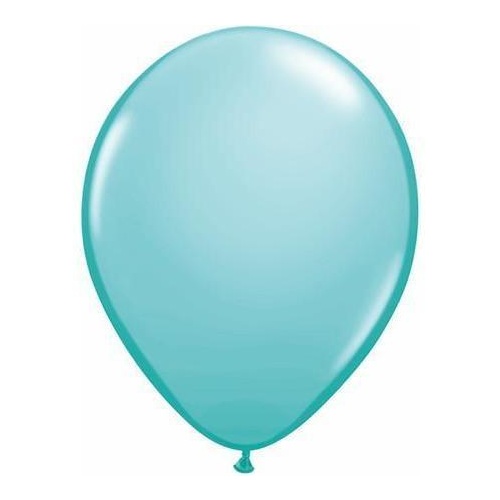 40cm Round Caribbean Blue Qualatex Plain Latex #5032310 - Pack of 10 