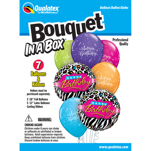 Bouquet in a Box - Happy Birthday Leopard #50555 