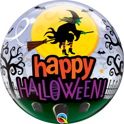 DISC 56cm Single Bubble Halloween Witch Haunting #51999 - Each