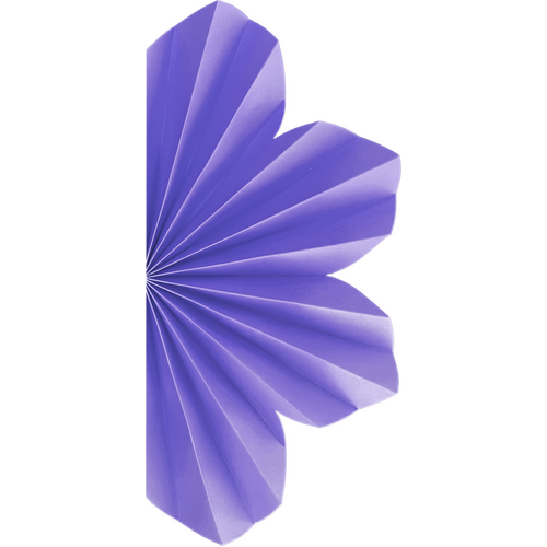 Paper Party Paper Daisy Pastel Lilac 20cm #5220PLIP - 2pk