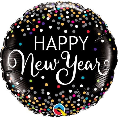 DISC 45cm Round Foil New Year Confetti #52891 - Each (Pkgd.) 