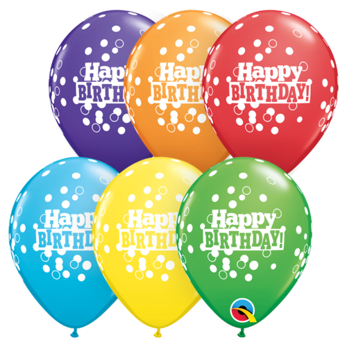 12cm Round Bright Rainbow Assorted Bday Confetti Dots #52973 - Pack of 100 TEMPORARILY UNAVAILABLE