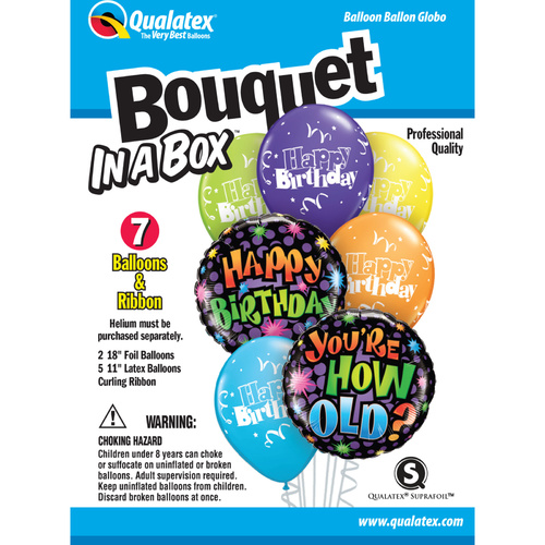 Bouquet in a Box - Birthday You're How Old? #52981 TEMPORARILY UNAVAILABLE