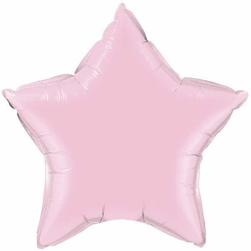 10cm Star Pearl Pink Plain Foil Balloon #54571 - Each (Unpackaged, Requires air inflation, heat sealing) 