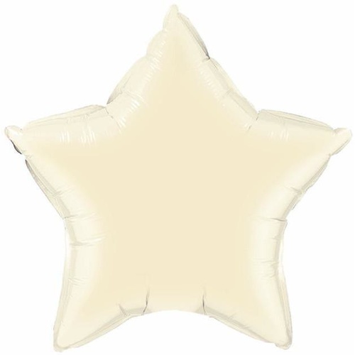 50cm Star Foil Pearl Ivory Plain Foil #54806 - Each (Unpkgd.)