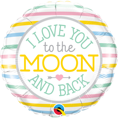 45cm Round Foil I Love You To The Moon #55382 - Each (Pkgd.) 