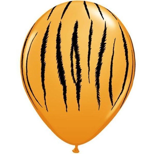 28cm Round Orange Tiger Stripes #55474 - Pack of 50  TEMPORARILY UNAVAILABLE