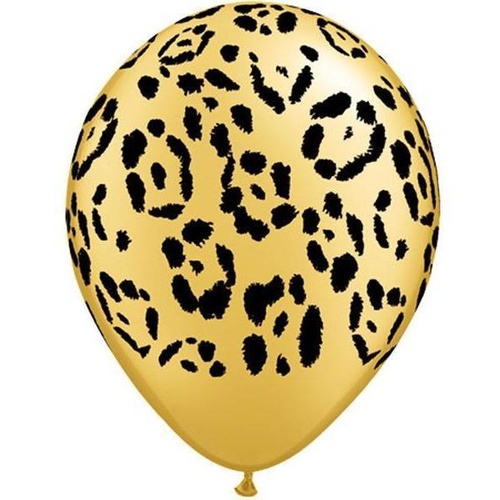 28cm Round Gold Leopard Spots #55478 - Pack of 50 TEMPORARILY UNAVAILABLE