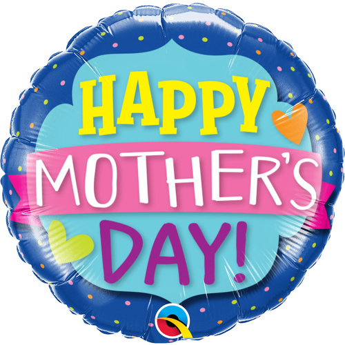 DISC 45cm Round Foil Mother's Day Emblem Banner #55833 - Each (Pkgd.) 