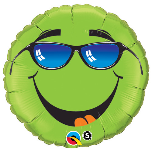 45cm Round Foil Keep Cool! Lime Green #56213 - Each  (Pkgd.)