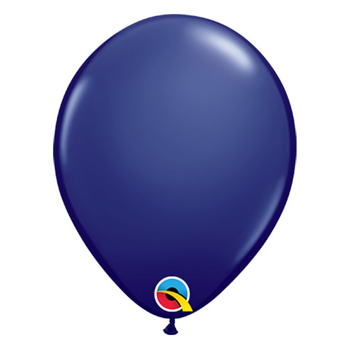 28cm Round Navy Qualatex Plain Latex #57126 - Pack of 25 