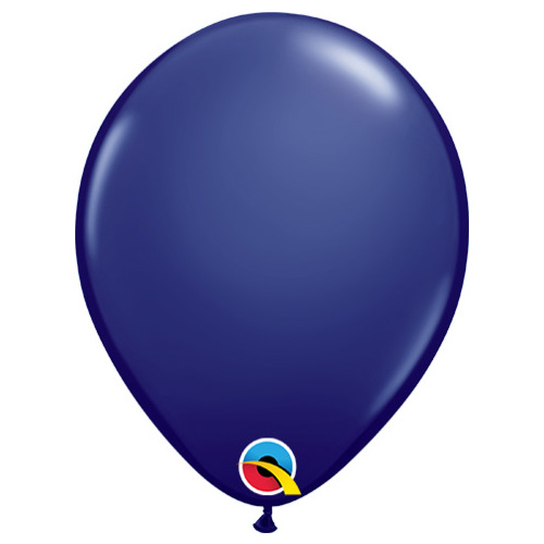 28cm Round Navy Qualatex Plain Latex #57127 - Pack of 100 