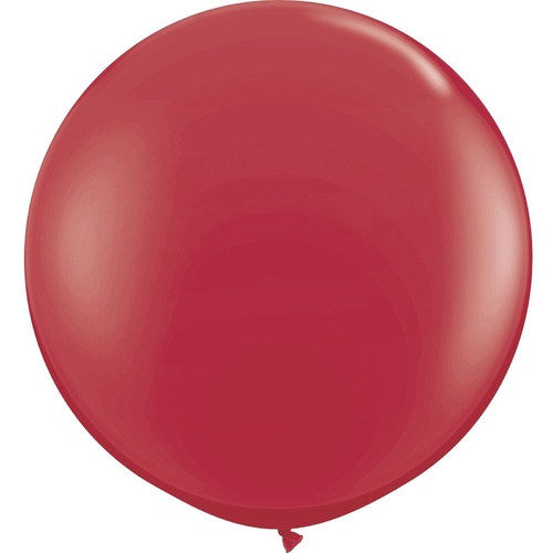 DISC 90cm Round Maroon Qualatex Plain Latex #57134 - Pack of 2 