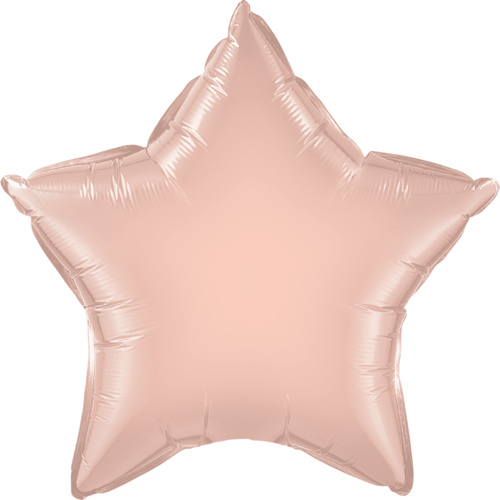 50cm Star Foil Rose Gold Plain Foil #57165 - Each  (Pkgd.) TEMPORARILY UNAVAILABLE