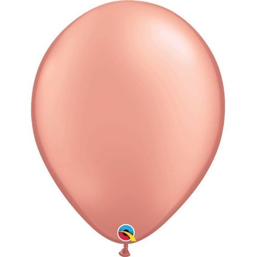 40cm Round Rose Gold Qualatex Plain Latex #5734210 - Pack of 10  TEMPORARILY UNAVAILABLE