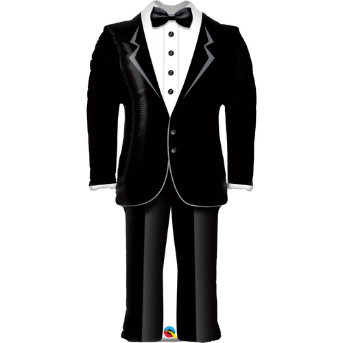 98cm Shape Foil Groom's Tuxedo SW #57372 - Each (Pkgd.)