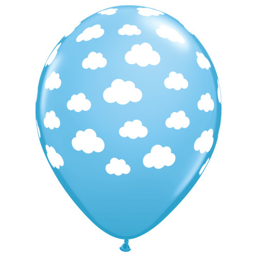28cm Round Pale Blue Clouds #5763325 - Pack of 25 