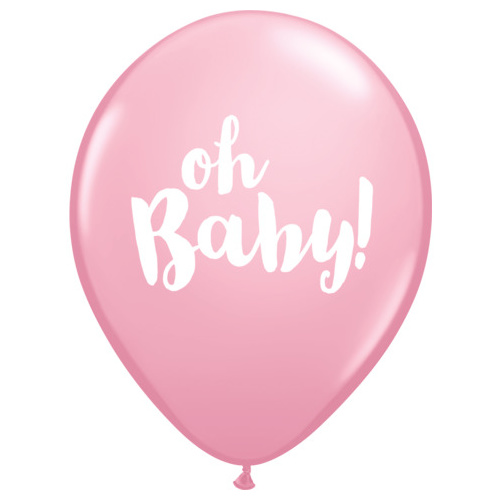 28cm Round Pink Oh Baby! #57792 - Pack of 50