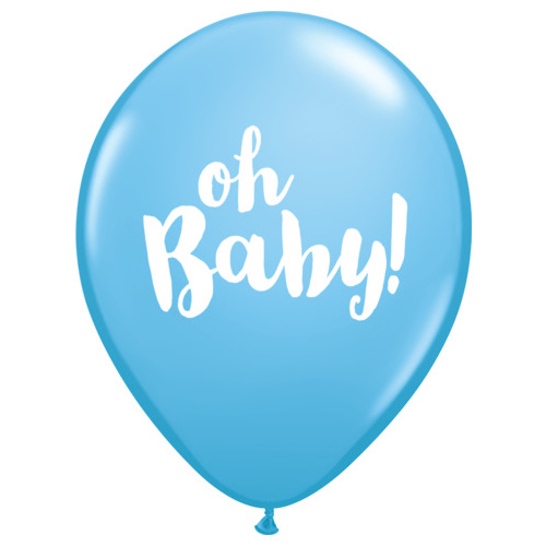 28cm Round Pale Blue Oh Baby! #5779325 - Pack of 25 