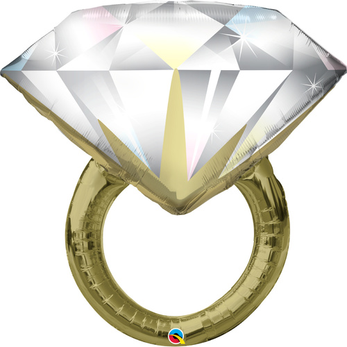 93cm Shape Foil Diamond Wedding Ring #57819 - Each (Pkgd.) 