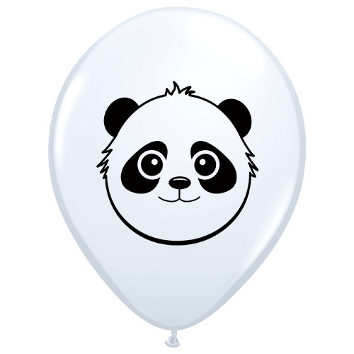 DISC 12cm Round White Panda Bear #5799025 - Pack of 25 - LOW STOCK