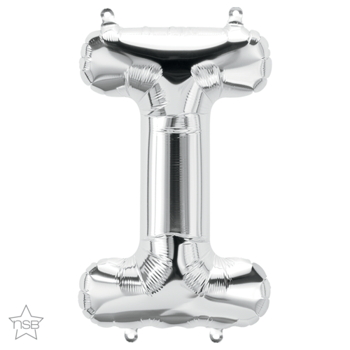 86cm Letter I Silver Foil Balloon #58954 - Each (Pkgd.) 