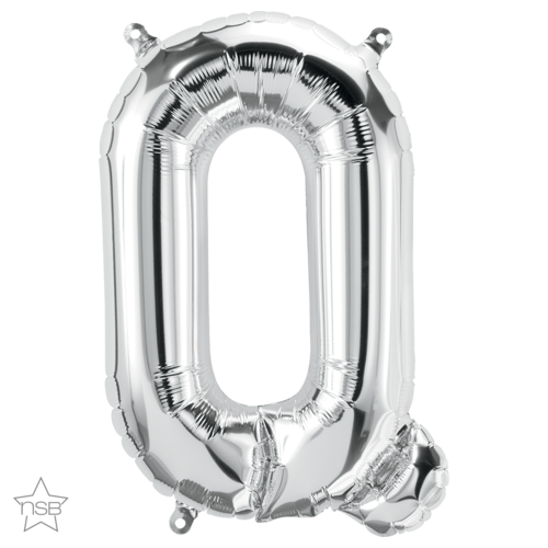 86cm Letter Q Silver Foil Balloon #58970 - Each (Pkgd.)