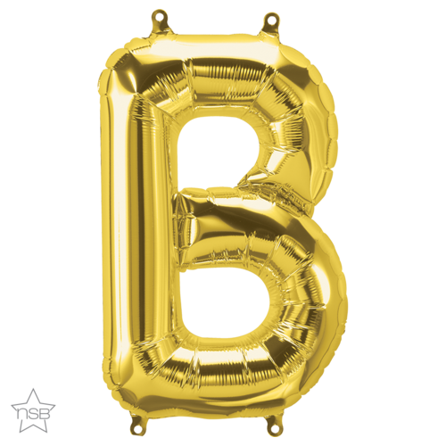 86cm Letter B Gold Foil Balloon #59283 - Each (Pkgd.)