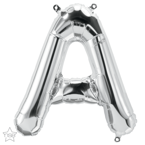 86cm Letter A Silver Foil Balloon #59656 - Each (Pkgd.)