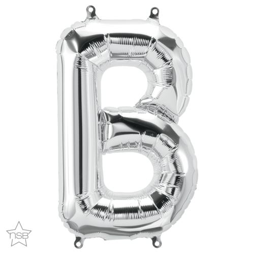 86cm Letter B Silver Foil Balloon #59658 - Each (Pkgd.) 